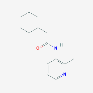 molecular formula C14H20N2O B7585899 2-cyclohexyl-N-(2-methylpyridin-3-yl)acetamide 