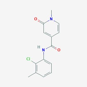 molecular formula C14H13ClN2O2 B7585929 N-(2-chloro-3-methylphenyl)-1-methyl-2-oxopyridine-4-carboxamide 