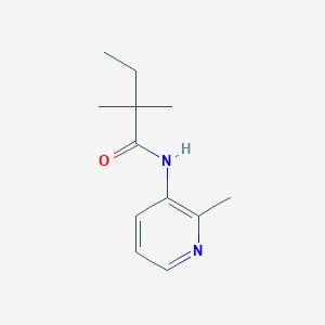 molecular formula C12H18N2O B7585942 2,2-dimethyl-N-(2-methylpyridin-3-yl)butanamide 