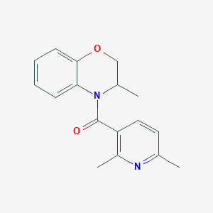 molecular formula C17H18N2O2 B7586146 (2,6-Dimethylpyridin-3-yl)-(3-methyl-2,3-dihydro-1,4-benzoxazin-4-yl)methanone 
