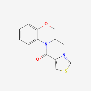 molecular formula C13H12N2O2S B7586151 (3-Methyl-2,3-dihydro-1,4-benzoxazin-4-yl)-(1,3-thiazol-4-yl)methanone 