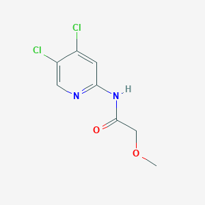 molecular formula C8H8Cl2N2O2 B7586184 N-(4,5-dichloropyridin-2-yl)-2-methoxyacetamide 
