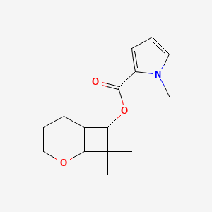 molecular formula C15H21NO3 B7586196 (8,8-Dimethyl-2-oxabicyclo[4.2.0]octan-7-yl) 1-methylpyrrole-2-carboxylate 