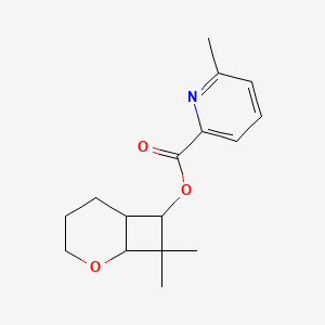 molecular formula C16H21NO3 B7586202 (8,8-Dimethyl-2-oxabicyclo[4.2.0]octan-7-yl) 6-methylpyridine-2-carboxylate 