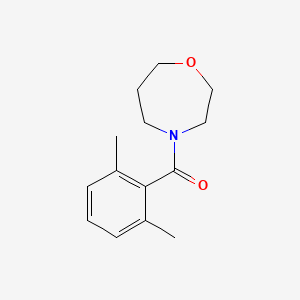 molecular formula C14H19NO2 B7586286 (2,6-Dimethylphenyl)-(1,4-oxazepan-4-yl)methanone 