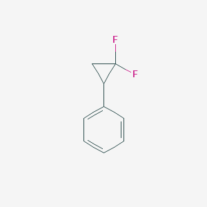 molecular formula C9H8F2 B075863 (2,2-二氟环丙基)苯 CAS No. 13343-40-3