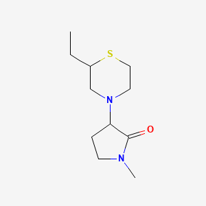 molecular formula C11H20N2OS B7586327 3-(2-Ethylthiomorpholin-4-yl)-1-methylpyrrolidin-2-one 