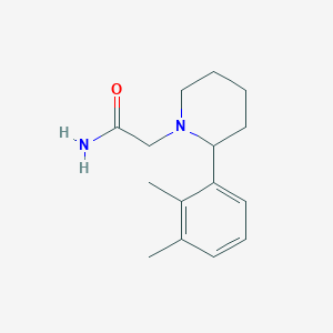 molecular formula C15H22N2O B7586390 2-[2-(2,3-Dimethylphenyl)piperidin-1-yl]acetamide 