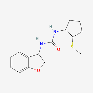 molecular formula C15H20N2O2S B7586540 1-(2,3-Dihydro-1-benzofuran-3-yl)-3-(2-methylsulfanylcyclopentyl)urea 