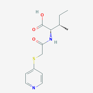 molecular formula C13H18N2O3S B7586735 (2S,3S)-3-methyl-2-[(2-pyridin-4-ylsulfanylacetyl)amino]pentanoic acid 