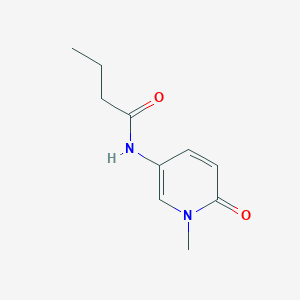 molecular formula C10H14N2O2 B7586760 N-(1-methyl-6-oxopyridin-3-yl)butanamide 