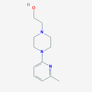 molecular formula C12H19N3O B7586779 2-[4-(6-Methylpyridin-2-yl)piperazin-1-yl]ethanol 