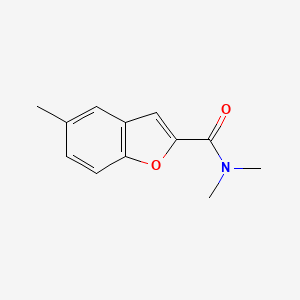 molecular formula C12H13NO2 B7586868 N,N,5-trimethyl-1-benzofuran-2-carboxamide 