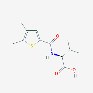 molecular formula C12H17NO3S B7586932 (2S)-2-[(4,5-dimethylthiophene-2-carbonyl)amino]-3-methylbutanoic acid 