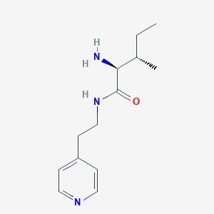 molecular formula C13H21N3O B7586965 (2S,3S)-2-amino-3-methyl-N-(2-pyridin-4-ylethyl)pentanamide 