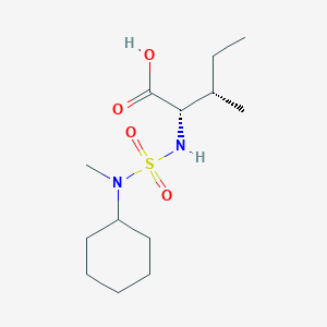 molecular formula C13H26N2O4S B7587016 (2S,3S)-2-[[cyclohexyl(methyl)sulfamoyl]amino]-3-methylpentanoic acid 