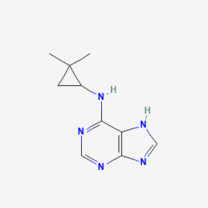 molecular formula C10H13N5 B7587051 N-(2,2-dimethylcyclopropyl)-7H-purin-6-amine 