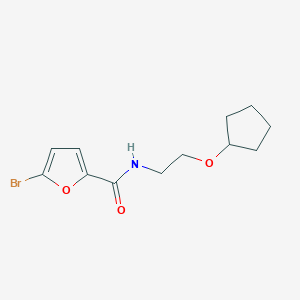 molecular formula C12H16BrNO3 B7587096 5-bromo-N-(2-cyclopentyloxyethyl)furan-2-carboxamide 