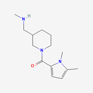 molecular formula C14H23N3O B7587235 (1,5-Dimethylpyrrol-2-yl)-[3-(methylaminomethyl)piperidin-1-yl]methanone 