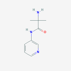 molecular formula C9H13N3O B7587374 2-amino-2-methyl-N-pyridin-3-ylpropanamide 