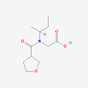 molecular formula C11H19NO4 B7587381 2-[Butan-2-yl(oxolane-3-carbonyl)amino]acetic acid 