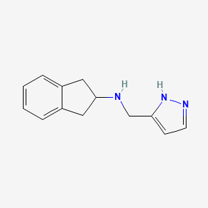 N-(1H-pyrazol-5-ylmethyl)-2,3-dihydro-1H-inden-2-amine