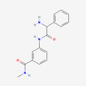 molecular formula C16H17N3O2 B7587521 3-[(2-amino-2-phenylacetyl)amino]-N-methylbenzamide 