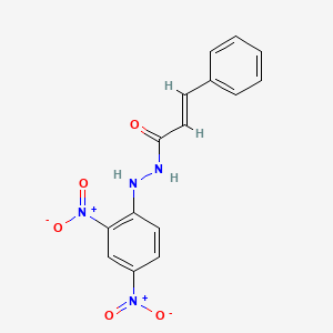 molecular formula C15H12N4O5 B7587638 N'-(2,4-dinitrophenyl)-3-phenylacrylohydrazide 