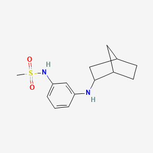 molecular formula C14H20N2O2S B7587656 N-[3-(2-bicyclo[2.2.1]heptanylamino)phenyl]methanesulfonamide 