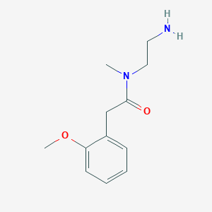 molecular formula C12H18N2O2 B7587699 N-(2-aminoethyl)-2-(2-methoxyphenyl)-N-methylacetamide 