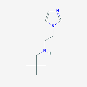 molecular formula C10H19N3 B7587701 N-(2-imidazol-1-ylethyl)-2,2-dimethylpropan-1-amine 
