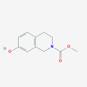 molecular formula C11H13NO3 B7587710 methyl 7-hydroxy-3,4-dihydro-1H-isoquinoline-2-carboxylate 