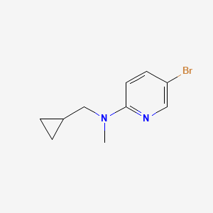 molecular formula C10H13BrN2 B7587925 5-bromo-N-(cyclopropylmethyl)-N-methylpyridin-2-amine 