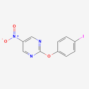 molecular formula C10H6IN3O3 B7587955 2-(4-Iodophenoxy)-5-nitropyrimidine 