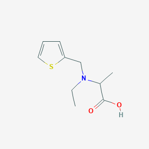 molecular formula C10H15NO2S B7588085 2-[Ethyl(thiophen-2-ylmethyl)amino]propanoic acid 