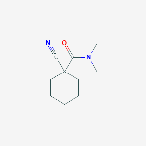 molecular formula C10H16N2O B7588129 1-cyano-N,N-dimethylcyclohexane-1-carboxamide 