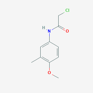molecular formula C10H12ClNO2 B7588194 2-chloro-N-(4-methoxy-3-methylphenyl)acetamide 