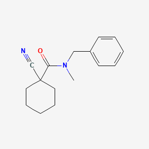molecular formula C16H20N2O B7588254 N-benzyl-1-cyano-N-methylcyclohexane-1-carboxamide 