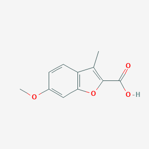 molecular formula C11H10O4 B075883 6-甲氧基-3-甲基-1-苯并呋喃-2-羧酸 CAS No. 10410-29-4
