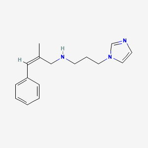 molecular formula C16H21N3 B7588301 (Z)-N-(3-imidazol-1-ylpropyl)-2-methyl-3-phenylprop-2-en-1-amine 