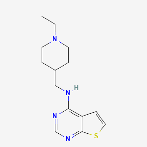 N-[(1-ethylpiperidin-4-yl)methyl]thieno[2,3-d]pyrimidin-4-amine
