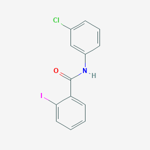 molecular formula C13H9ClINO B7588328 N-(3-chlorophenyl)-2-iodobenzamide 