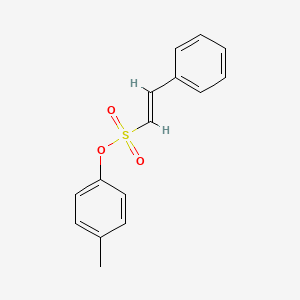 molecular formula C15H14O3S B7588485 p-Tolyl 2-phenylethenesulfonate 