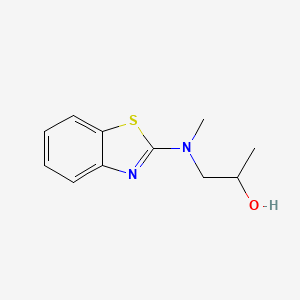 molecular formula C11H14N2OS B7588543 1-[1,3-Benzothiazol-2-yl(methyl)amino]propan-2-ol 