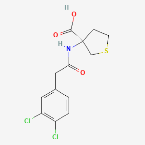 3-[[2-(3,4-Dichlorophenyl)acetyl]amino]thiolane-3-carboxylic acid