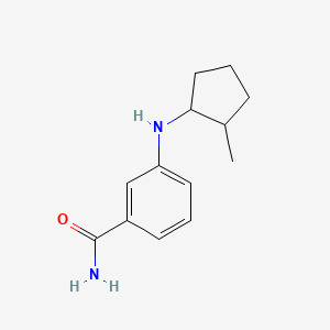 molecular formula C13H18N2O B7588888 3-[(2-Methylcyclopentyl)amino]benzamide 