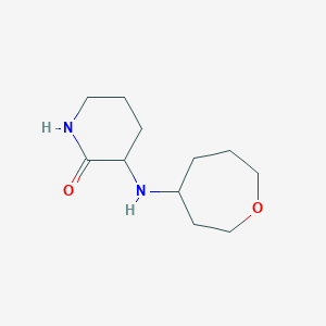 molecular formula C11H20N2O2 B7588926 3-(Oxepan-4-ylamino)piperidin-2-one 