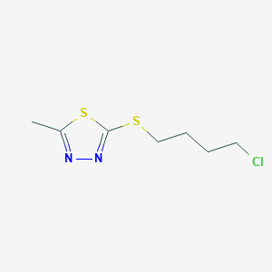 molecular formula C7H11ClN2S2 B7589115 2-(4-Chlorobutylsulfanyl)-5-methyl-1,3,4-thiadiazole 