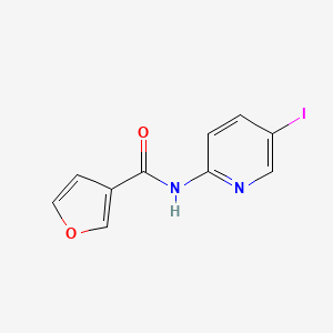 molecular formula C10H7IN2O2 B7589141 N-(5-iodopyridin-2-yl)furan-3-carboxamide 