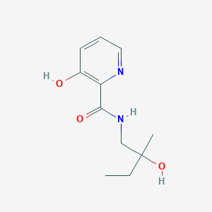 molecular formula C11H16N2O3 B7589151 3-hydroxy-N-(2-hydroxy-2-methylbutyl)pyridine-2-carboxamide 